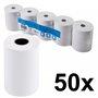 Exacompta - Réf. 44819E - Carton de 50 bobines pour tickets de caisse - largeur 80 mm x diamètre 68 mm - mandrin 12 mm - 1 pli t