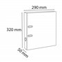 Exacompta - Réf. 915412B - Carton de 20 classeurs à levier A4 - Dos 50 mm - Mécanique 50 mm - Dimensions extérieures : 32x29 cm