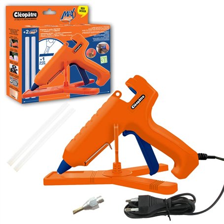 Cléoptre - POPCMAX2RCT - Pistolet à Colle Chaude - Bricolage Et Loisirs Creatifs