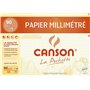 Pochette CansonPapier Millimétré Bistre A4 12 Feuilles 90G/m²