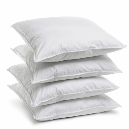 Bleu Câlin Home Collection - Lot de 4 Oreillers Anti-Acariens 60x60cm