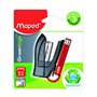 Maped – Mini Agrafeuse Greenlogic 26/6 24/6– Agrafeuse en plastique recyclé - Agrafeuse de poche avec ôte-agrafes + 400 agrafes 