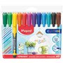 Maped Custom - Marqueur permanent fin pochette de 12 - Couleurs assorities - Pointe fine 2mm - Multi surface