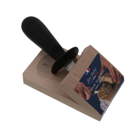Jean Dubost Sabot cale huître avec couteau à huître manche polypropylène noir