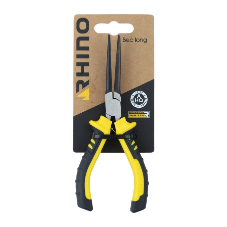 RHINO - Mini pince à bec long 150 mm - Fabriqué en Acier haute qualité - Idéal pour du travail dans des petits espaces - Longueu