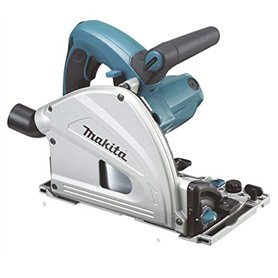 Makita Scie circulaire plongeante makita 1300w 165mm en coffret mak-pac + rail de guidage 1400 mm - sp6000j1
