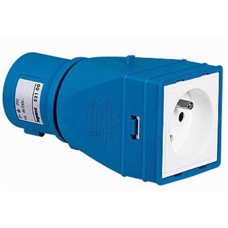 Legrand - Adaptateur pour fiche brochage domestique vers brochage industriel