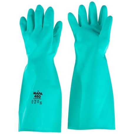 Mapa Ultranitrile nitrile professionnel Taille 10 Gants – Vert (lot de 2)