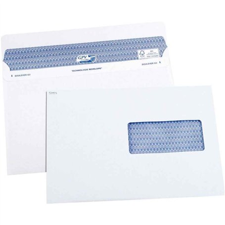 GPV - Boite de 100 Enveloppes - Format C5 (162x229 mm)