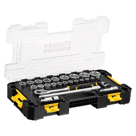 STANLEY Coffret de Douilles STAKBOX L - FMMT98103-1 - 1/2" - Jeu de 26 Pièces - STANLEY FATMAX