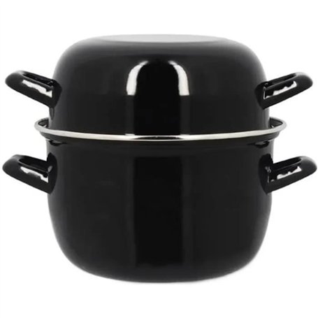 Marmite a moule - MENASTYL - 3645567 - En acier émaillé - Noir - 18 cm - 2