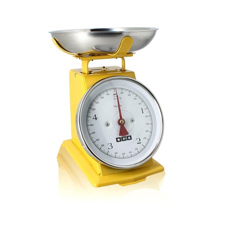 OGO LIVING - Balance mécanique en acier inoxydable jaune 5kg graduation 20g - 7915022