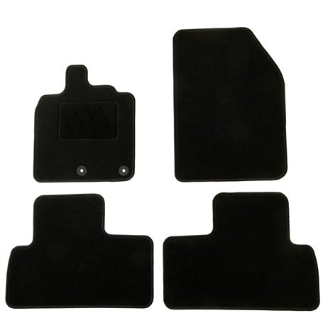 DBS - Tapis de Voiture - sur Mesure pour Scenic 3 (2009-2016) - avec Clips de Fixation - Tapis de Sol antidérapant pour Automobi