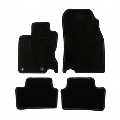 DBS - Tapis de Voiture - sur Mesure pour Kadjar (dès 2015) - avec Clips de Fixation - Tapis de Sol antidérapant pour Automobile