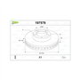 Valeo 197578 Disque de frein Disque de frein huilé 197578 Boîte de 1 disques ventilés Essieu avant [accessoires inclus] Similair