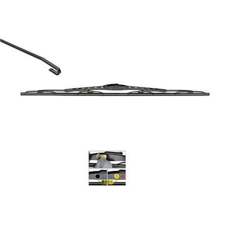 VALEO Silencio Balai d'essuie glace VM24 574149 Longueur avant: 475mm Set 1 unité (pour véhicules à la main gauche et droite)