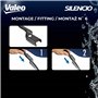 VALEO Silencio Essuie-glace - VF468 - Kit de Balais d'Essuie-glace Plat d'Origine de Haute performance, Visibilité Supérieure su