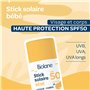 BIOLANE - Stick Solaire Bébé SPF 50 - Protection Visage et Corps - Haute Protection Contre UVA et UVB - Peaux Sensibles - Résist