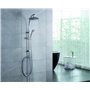 Wirquin 60719566 Lot de 2 flexibles en inox chromé 1m et 30 cm pour colonne de douche
