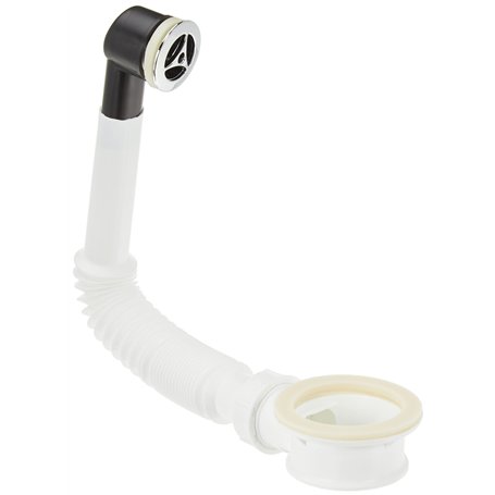 Wirquin 30718718 Kit de trop-plein flexible en plastique pour lavabos