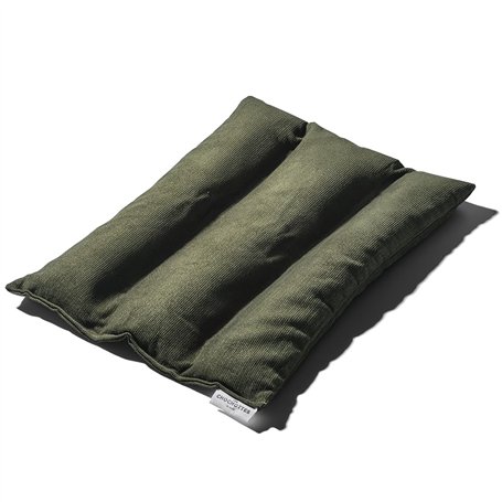 Coussin Emplâtre Chauffant La Lombaire en graines de lin - Bouillotte velours pour micro-ondes - Compresse chaud/froid - Soulage