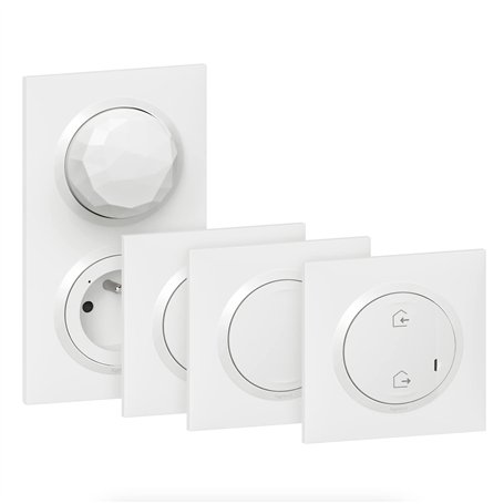 LEGRAND - Pack Démarrage Produits Connectés dooxie with Netatmo - 1 Prise Connectée + 1 Interrupteur Connecté + 1 Commande Génér