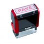 Tampon Trodat X-print 4912 4.0 encrage automatique rechargeable, texte PAYÉ, encre de couleur rouge, format de l’impression 47 x