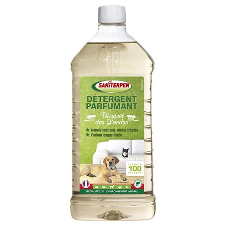 SANITERPEN - Détergent Parfumant Bouquet des Landes - Spécial Animaux de Compagnie - Tout Type de Sols et Surfaces