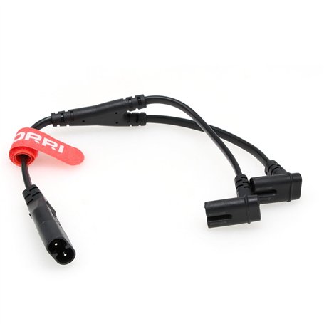 DRRI Câble d'alimentation répartiteur IEC320 C8 vers double angle vers le bas C7 Y pour imprimantes