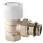 Corps thermostatique équerre 1/2" (15x21) en laiton nickelé