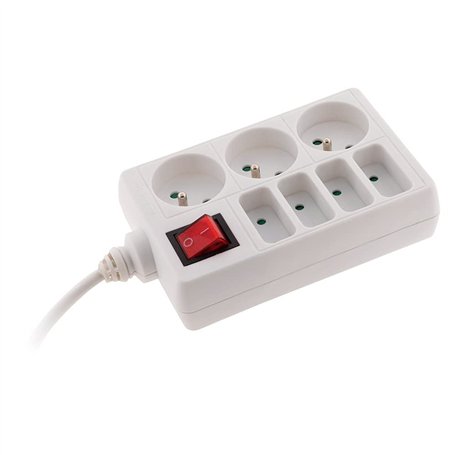 Bloc multiprise 4x 6A + 3x 16A Blanc - Zenitech