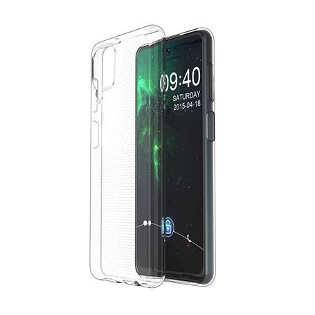 ISIUM Coque Souple Transparente Compatible avec Samsung A12 - Etui de Protection en Silicone Antichoc - Transparente Souple en T