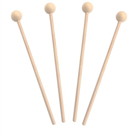 Voarge Lot de 4 maillets en bois pour marimba - Pour l'énergie