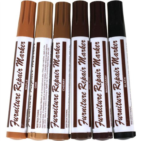 Ensemble de 6 - Marqueurs de Retouche pour Meubles