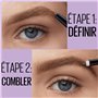 Maybelline New York - Crayon à Sourcils - Express Brow Satin Duo Crayon et Poudre - Teinte : Black Brown (05)