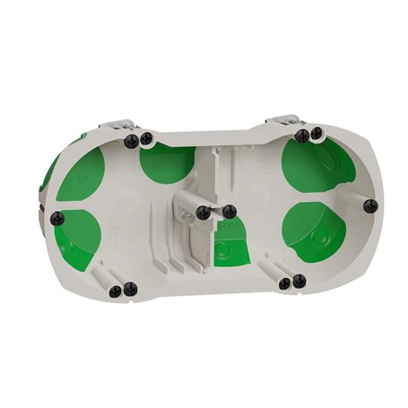 Schneider Electric IMT35000 Boîte double avec système étanche Ø 67 mm Vert