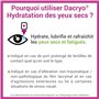 DACRYO® - Hydratation des yeux secs - Yeux secs & fatigués - Solution ophtalmique - Acide Hyaluronique et gel d'aloe vera - Flac