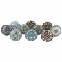 Lot de 10 boutons de porte en céramique Énergie Positive VI, style vintage chic - Poignées de placard / tiroir par G Décor