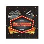 20 Serviettes papier Hollywood 33 x 33 cm - Multicolore - Taille Unique