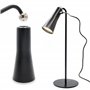 Lampe LED 3en1 : Lampe de Bureau LED + Applique Murale + Lampe Torche - Fixation Magnétique - Tête Orientable 360° - Batterie Re