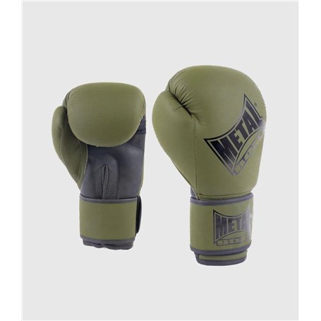 METAL BOXE Gants de Boxe Entraînement Kaki 10 oz Adulte Unisexe