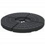 Outsunny Lot de 4 Pieds de Parasol Poids de lestage pour parasols déportés - A remplir d'eau jusqu'à 52 kg ou de Sable jusqu'à 6