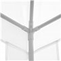 Outsunny Tonnelle 2,7 x 2,7 m Barnum de Jardin métal époxy Toile PE Haute densité Blanc