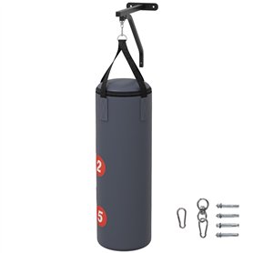 SPORTNOW Sac de Frappe Sac de Boxe Non rempli avec Support Mural