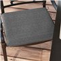 Outsunny Lot de 4 Coussins de Chaise, galettes de Chaise 47 x 47 cm, Rembourrage épais, résistant à la décoloration, Gris