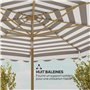 Outsunny Parasol de jardin extérieur parasol inclinable octogonal Ø 2,7 x 2,4 m avec ouverture fermeture manivelle, toile 180 g/