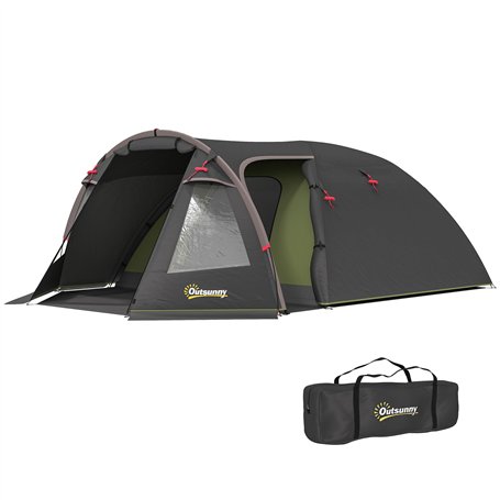 Outsunny Tente de Camping familiale pour 2-4 Personnes