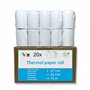 Lot de 20 - Bobine carte bancaire thermique 57 x 40 x 12 m -papier thermique pour CB 57 x 40 x 12 mm - Rouleaux machine carte (T