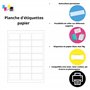 7000 étiquettes autocollantes 105 x 42 mm - 500 feuille A4 avec 14 étiquettes adresse 105 x 42.3 mm - Pour étiquetage domestique