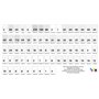 3200 Etiquettes autocollantes 105 x 37 mm soit 200 Feuilles A4 de 16 étiquettes multi-usage 105x37.1 mm compatible jet d’encre